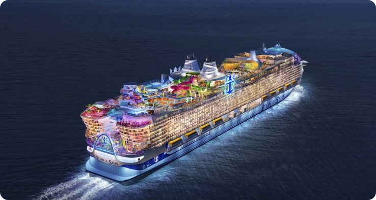 کشتی‌های کروز بزرگ Mega Ships